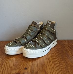 Converse High top Stud strap platform 4V Zip Sneaker